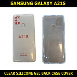 Clear Silicone TPU Gel Back Cover For Samsung Galaxy A21S SM-A217F Slim Fit and Sophisticated in Look